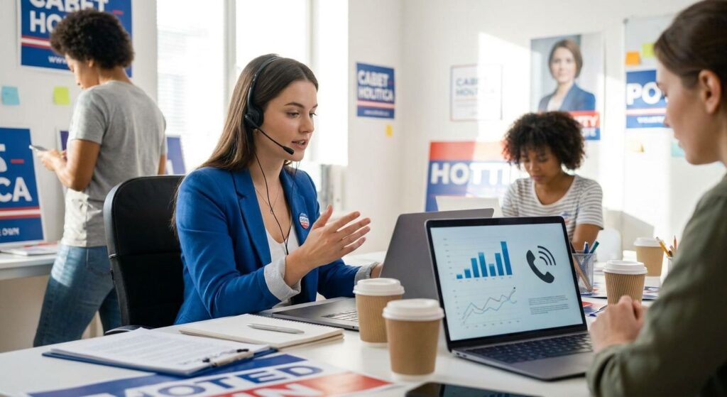 Call time software for first-time political candidates