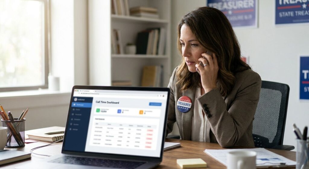 Call time software for state treasurer candidates