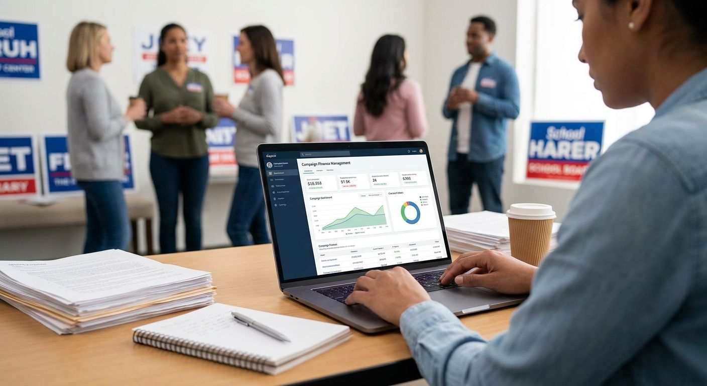 Campaign finance reporting software for school board candidates