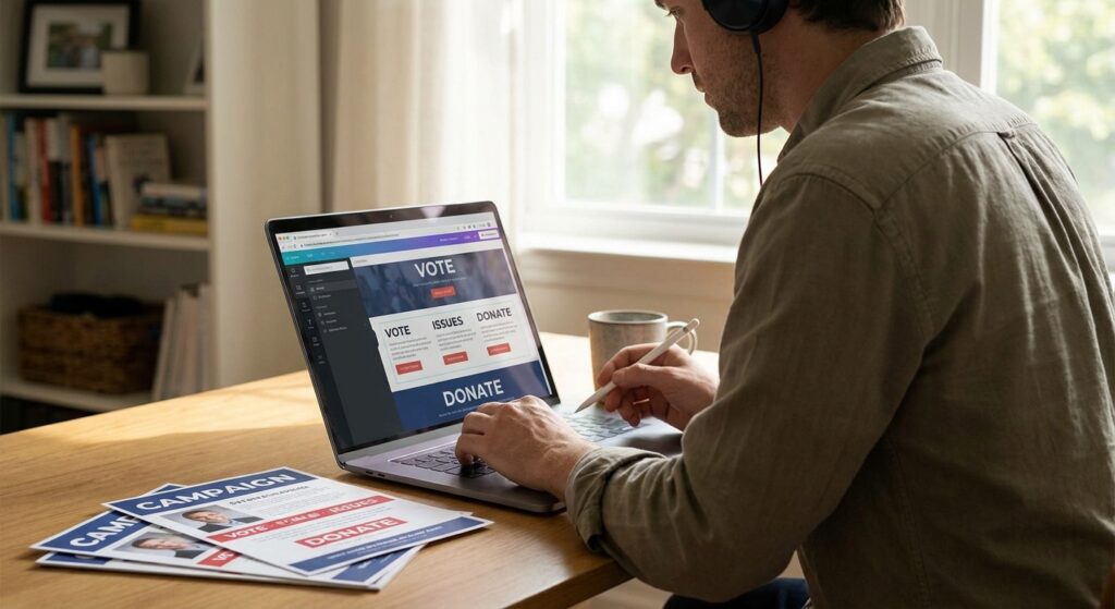 Campaign website builder for independent candidates