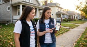 Canvassing app for door-to-door campaign teams