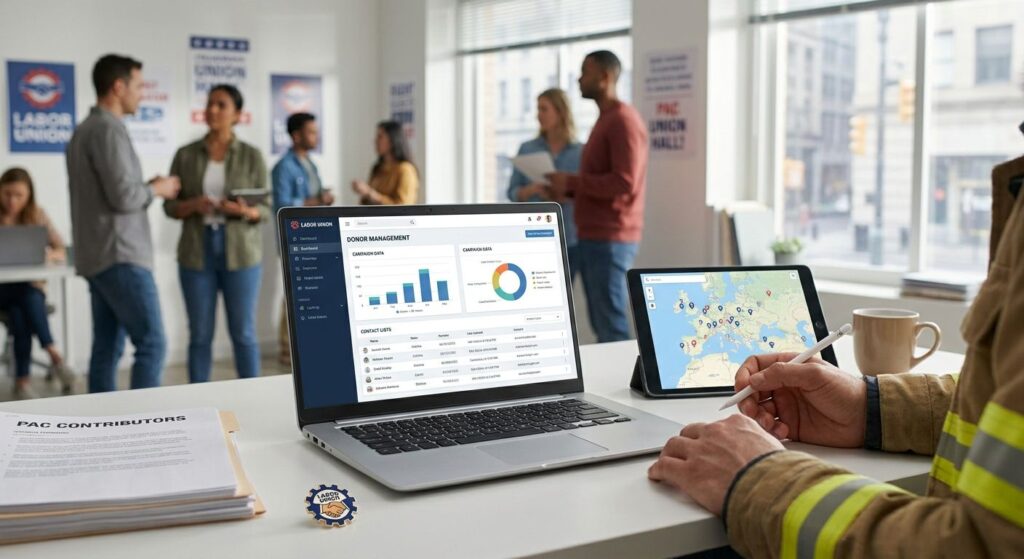 Donor CRM for labor union PACs