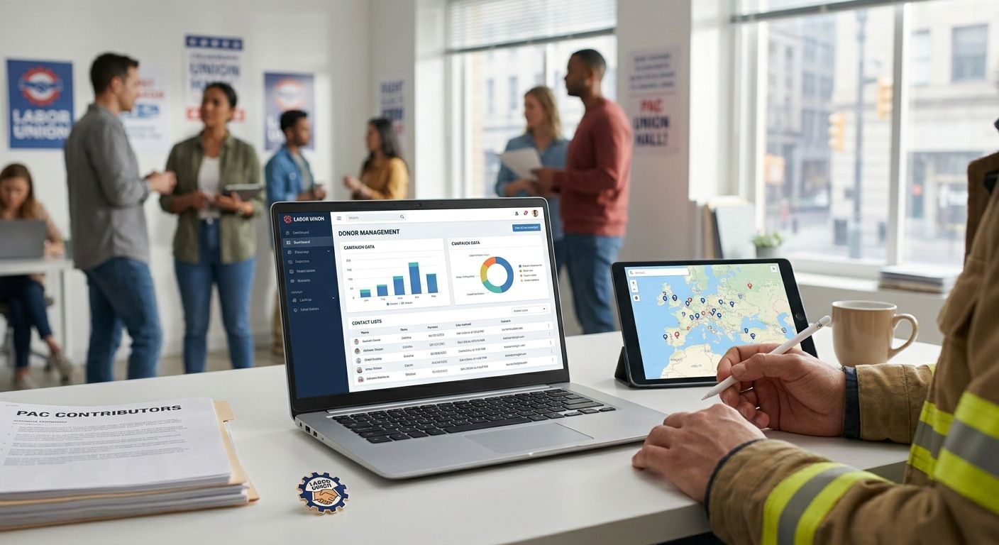 Donor CRM for labor union PACs