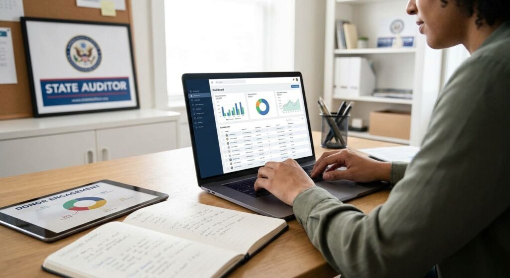 Donor CRM for state auditor campaigns