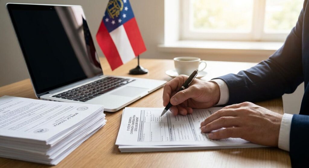 How to file a campaign finance report in Georgia