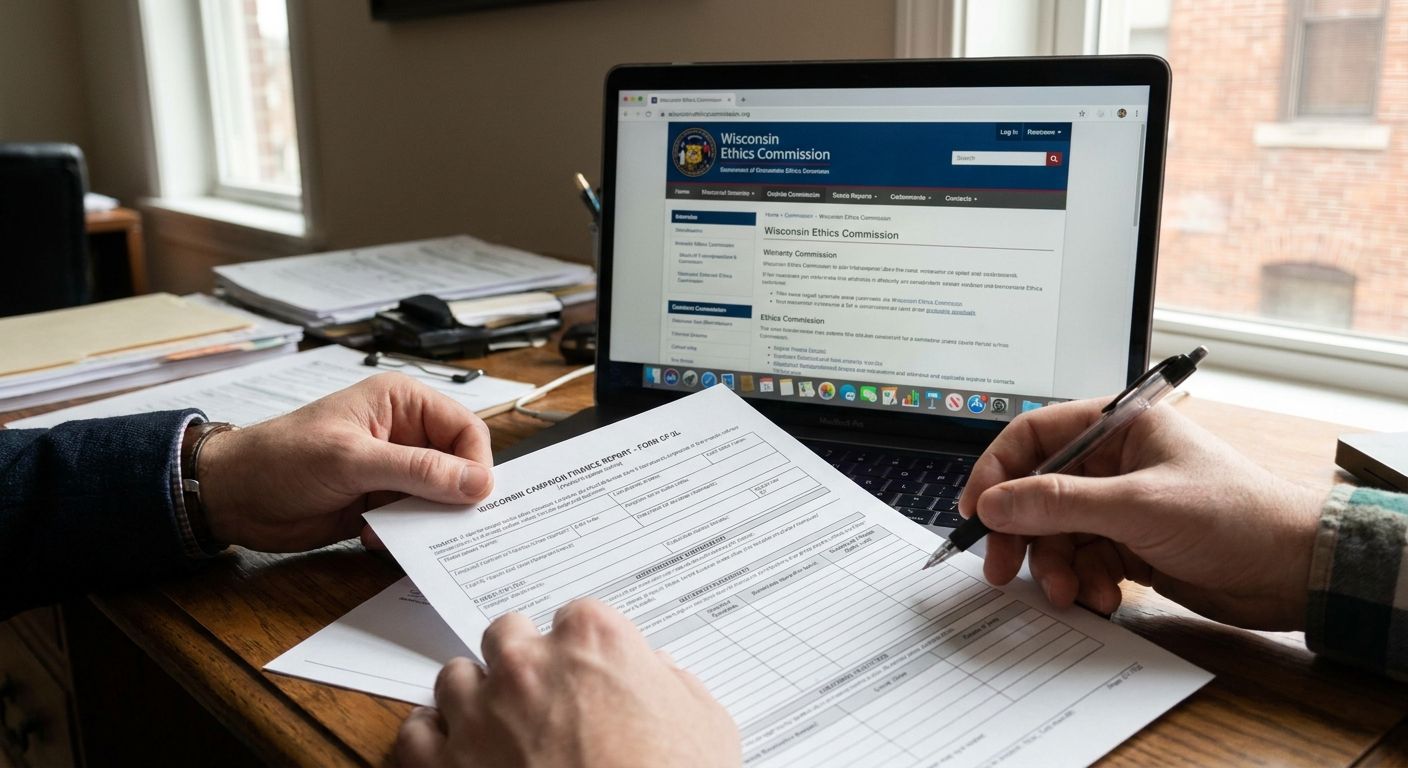 How to file a campaign finance report in Wisconsin