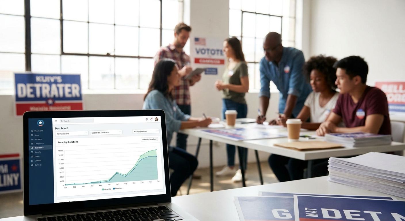 Recurring donation software for political campaigns