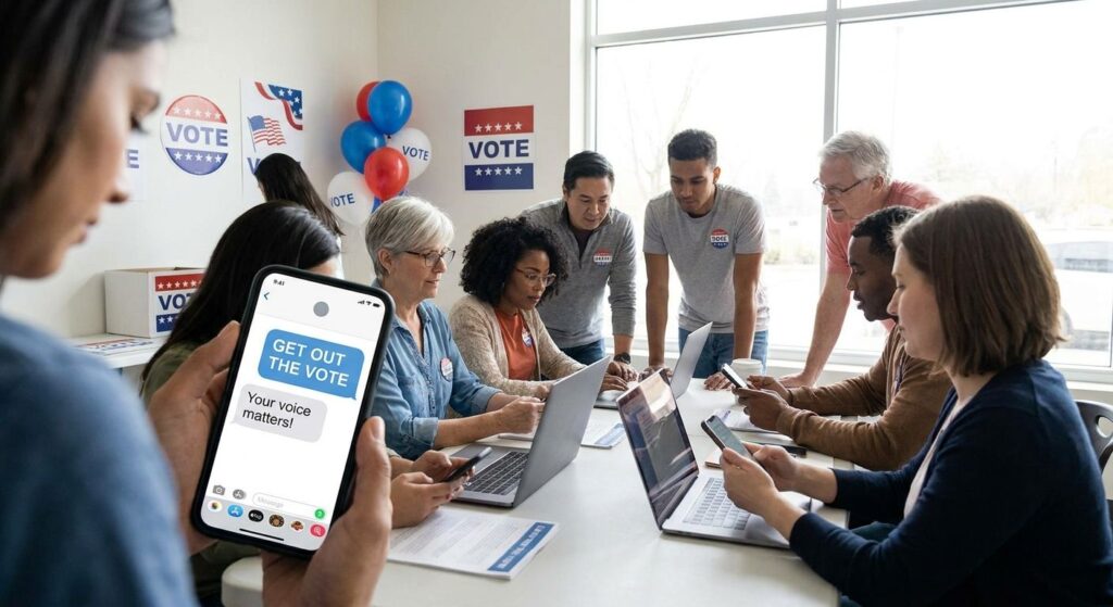 Texting platform for get-out-the-vote campaigns