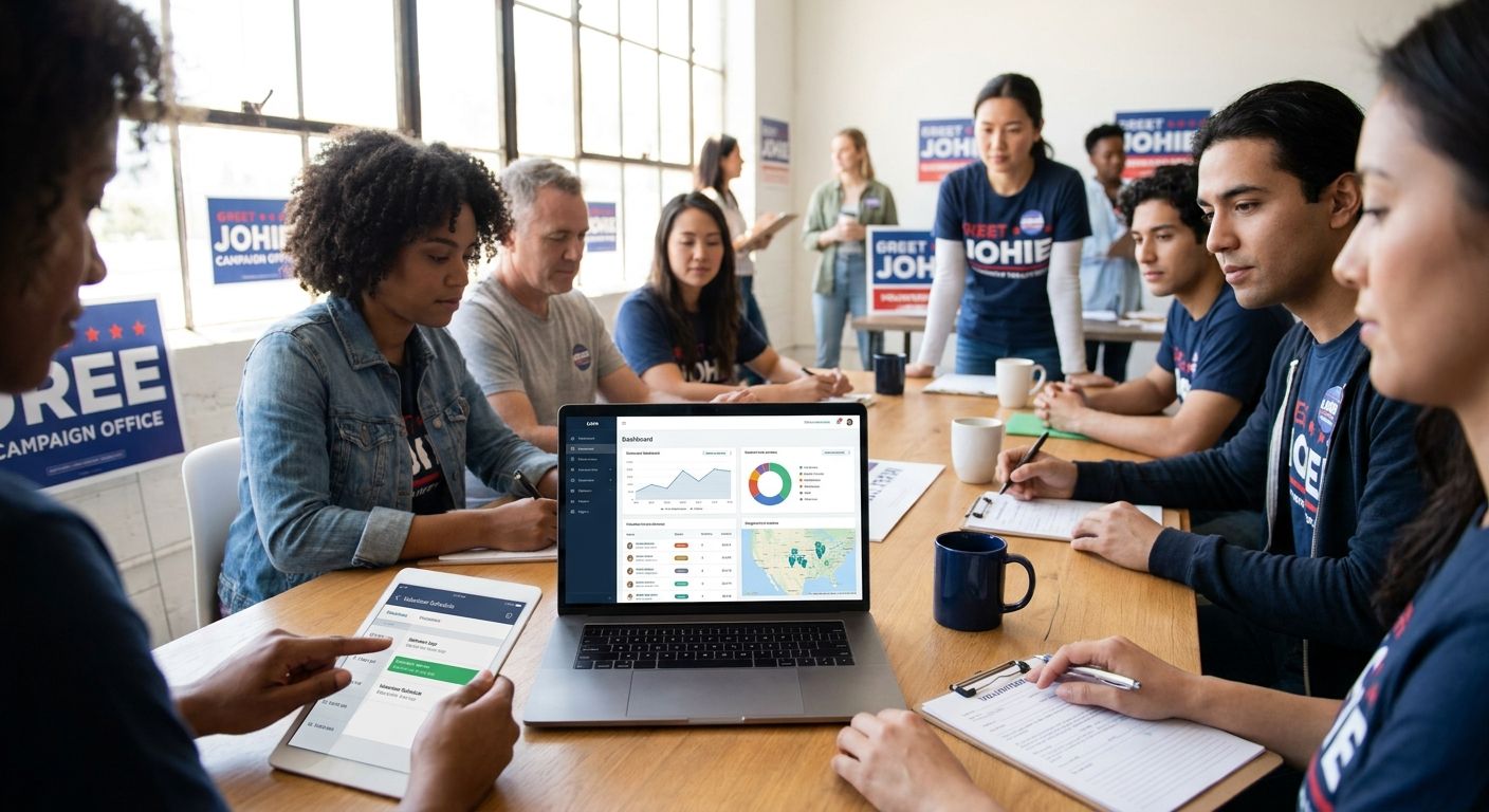Volunteer coordination software for local campaign teams