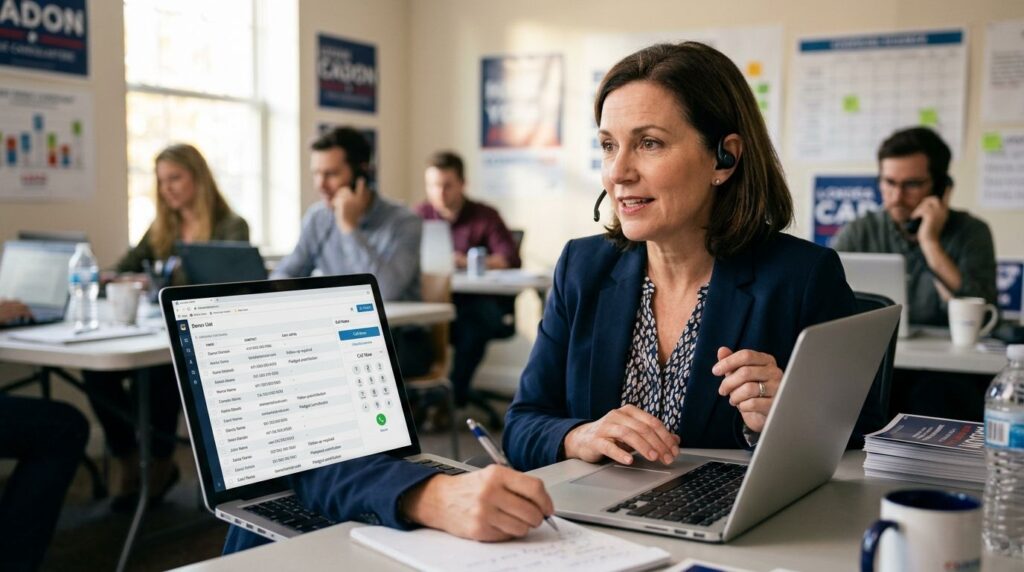 Call time software for county commissioner candidates