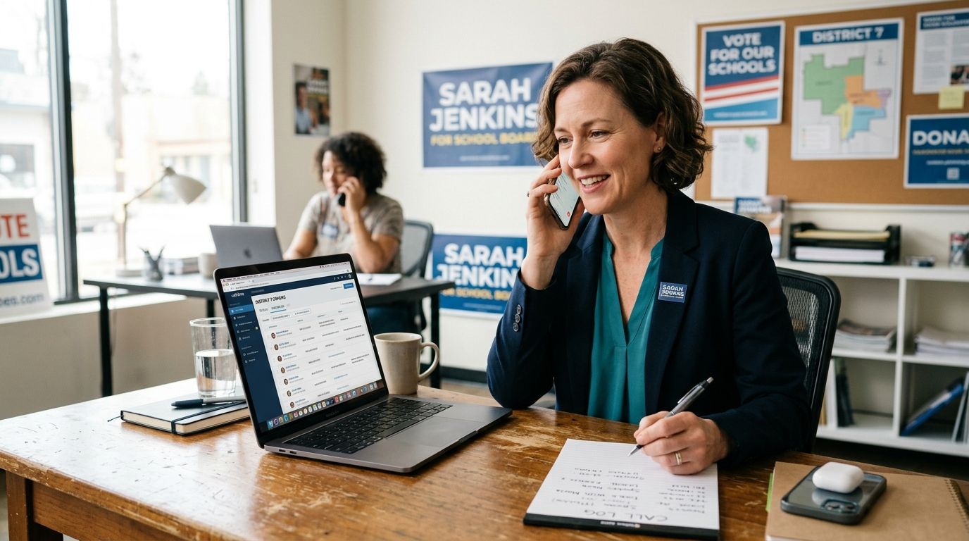 Call time software for school board candidates