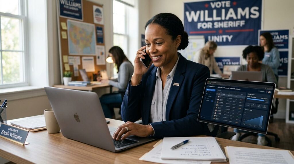 Call time software for sheriff candidates