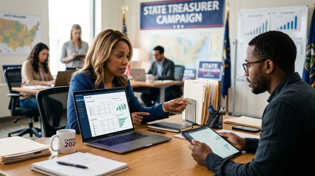 Donor CRM for state treasurer campaigns