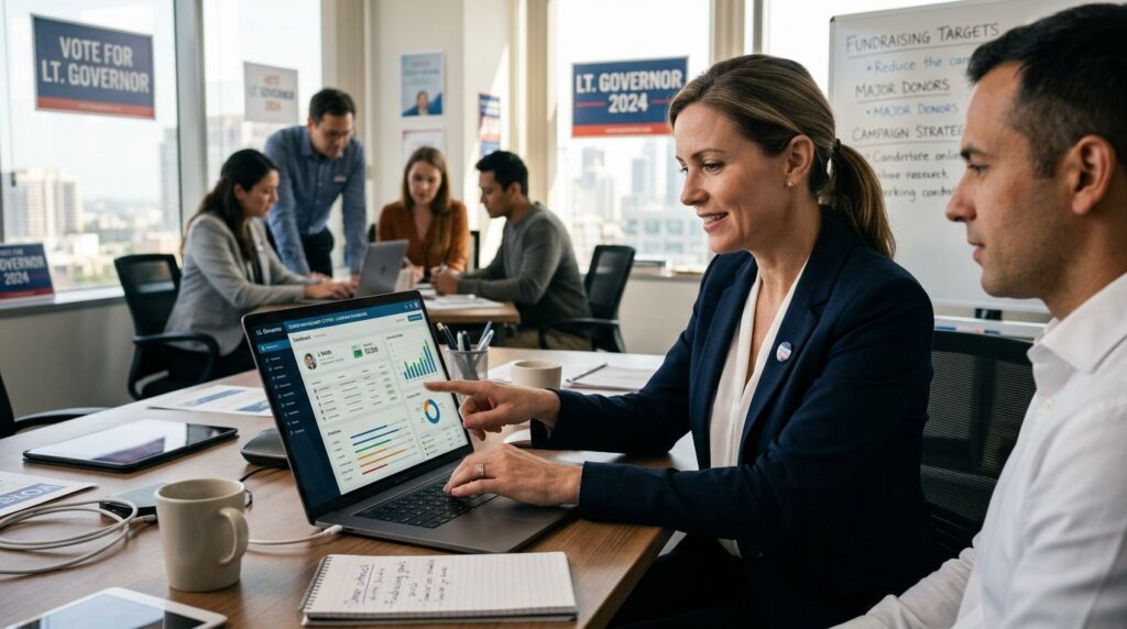 Donor management software for lieutenant governor campaigns
