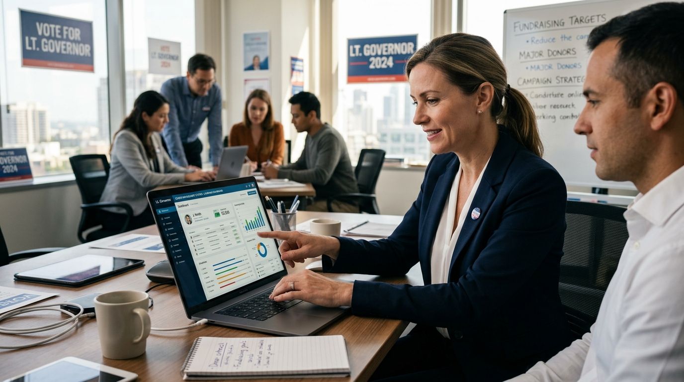 Donor management software for lieutenant governor campaigns