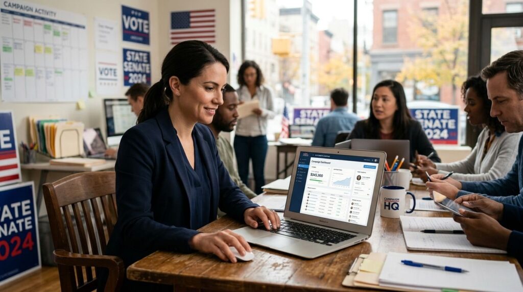 Donor management software for state senate campaigns