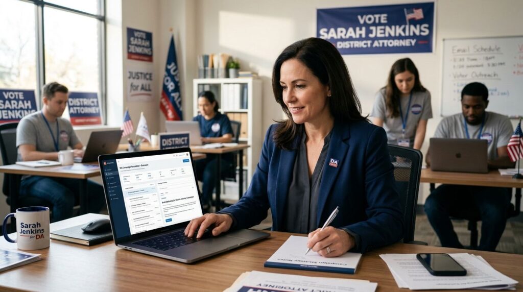 Email marketing for district attorney campaigns