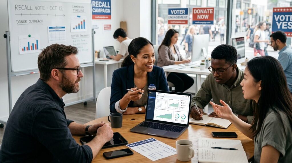 Fundraising CRM for recall election campaigns