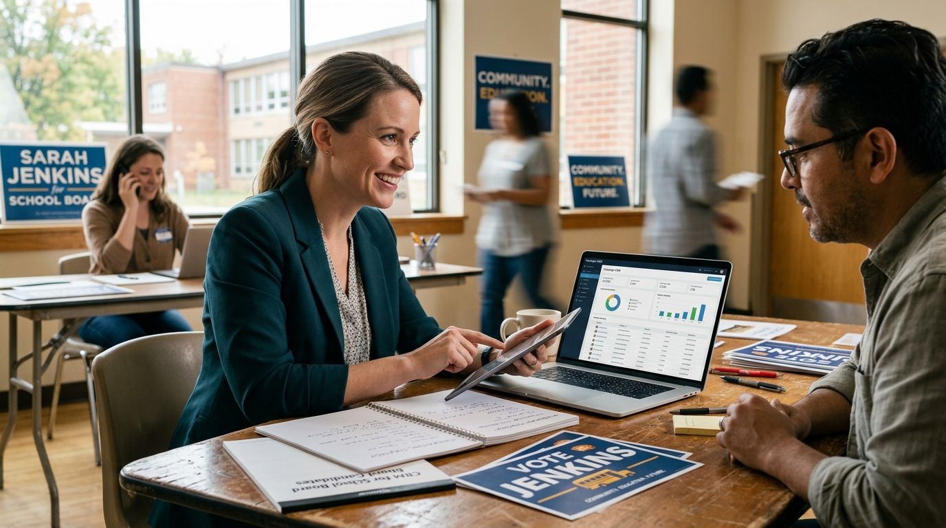 Fundraising CRM for school board candidates