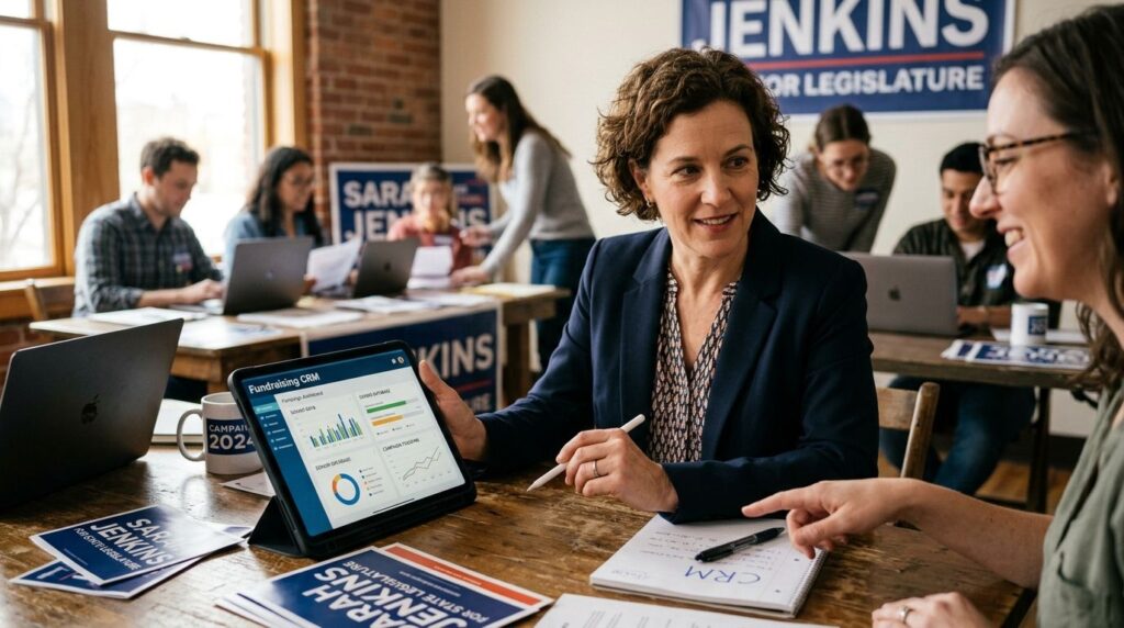Fundraising CRM for state legislature candidates
