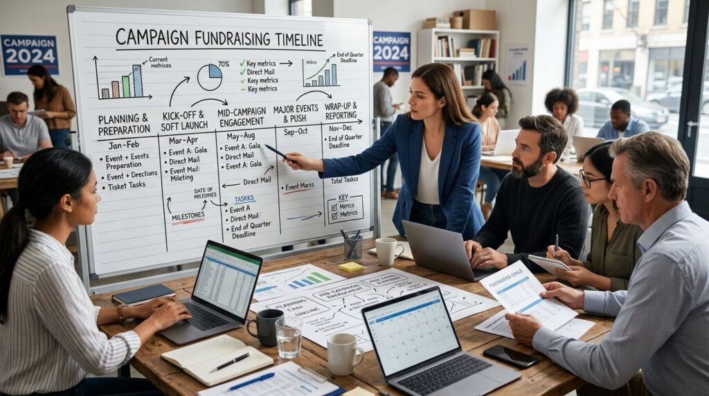 How to build a campaign fundraising timeline
