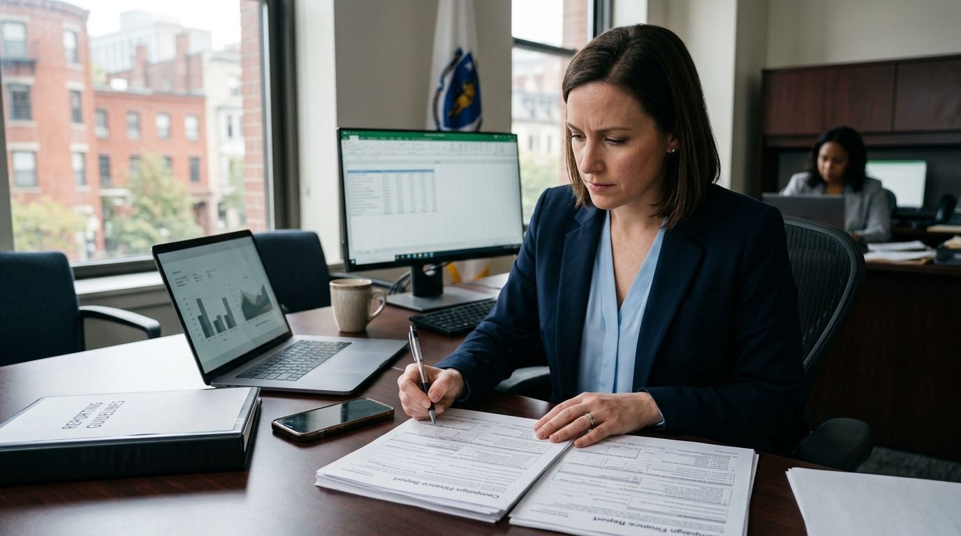 How to file a campaign finance report in Massachusetts