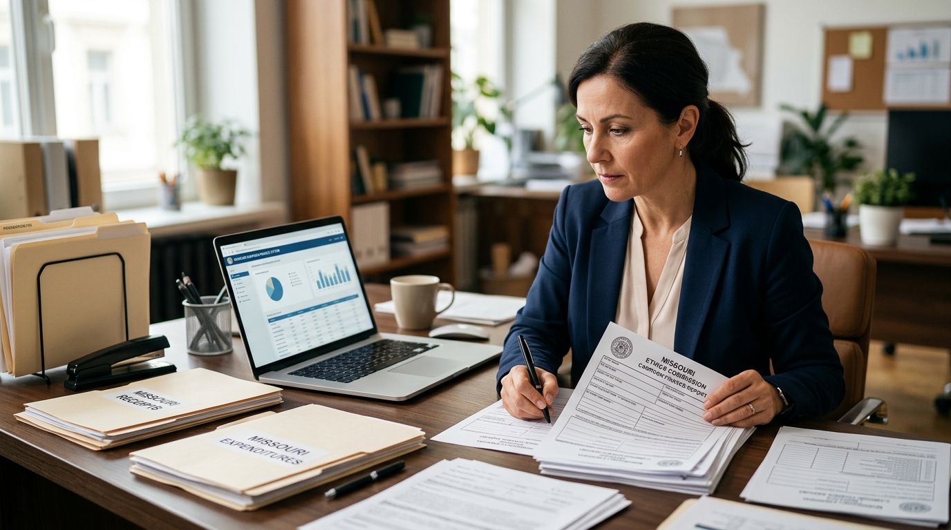 How to file a campaign finance report in Missouri