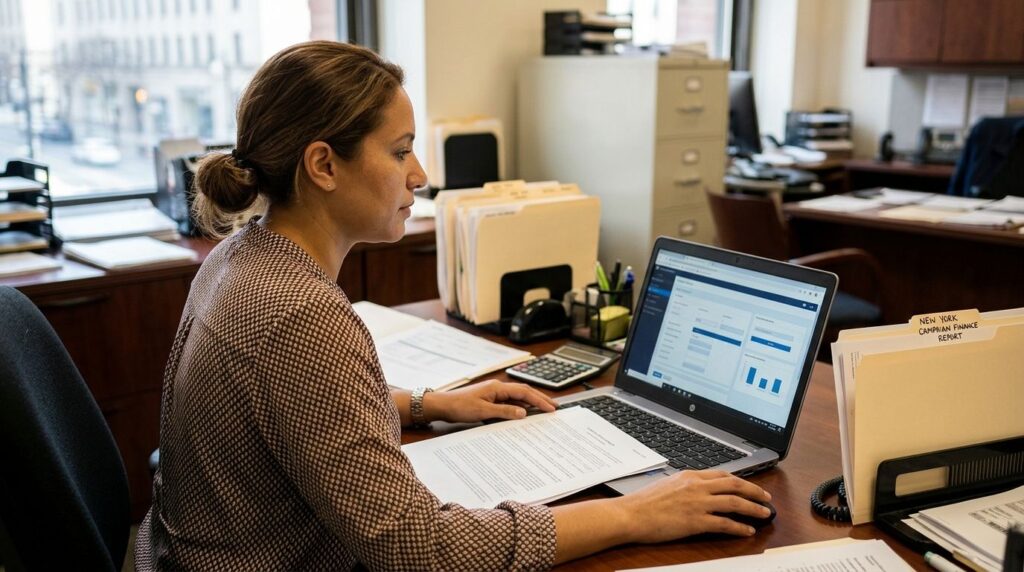 How to file a campaign finance report in New York
