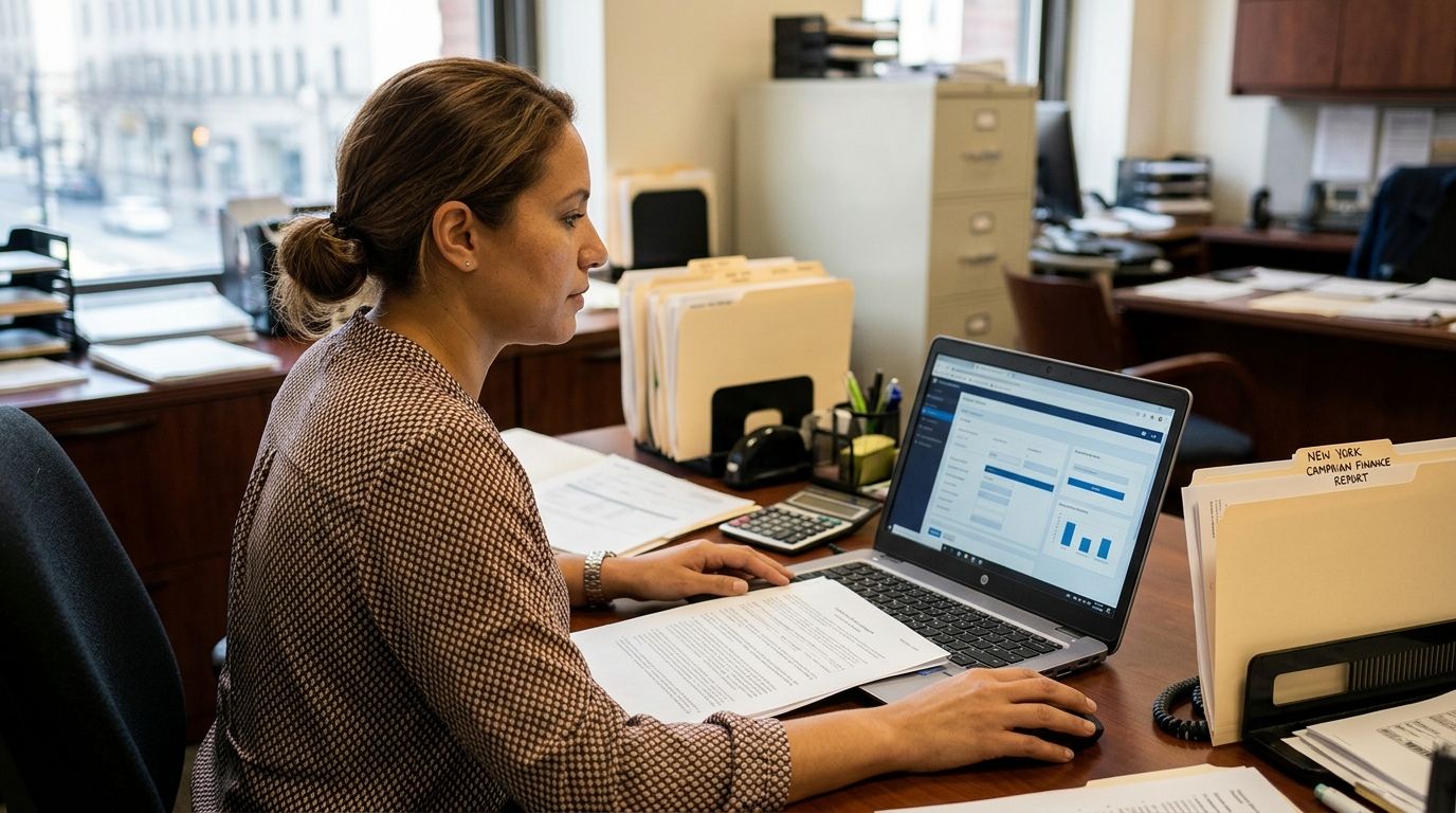 How to file a campaign finance report in New York