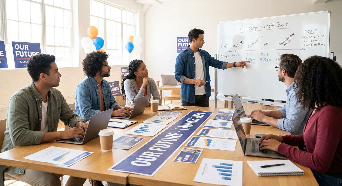 How to organize a campaign kickoff event