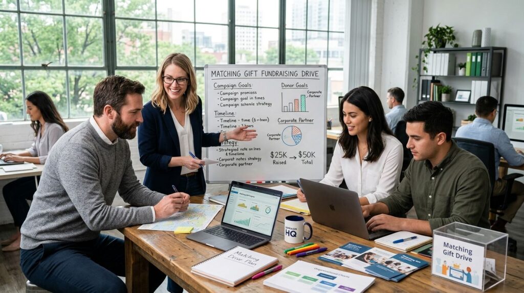 How to run a matching gift fundraising drive for a campaign
