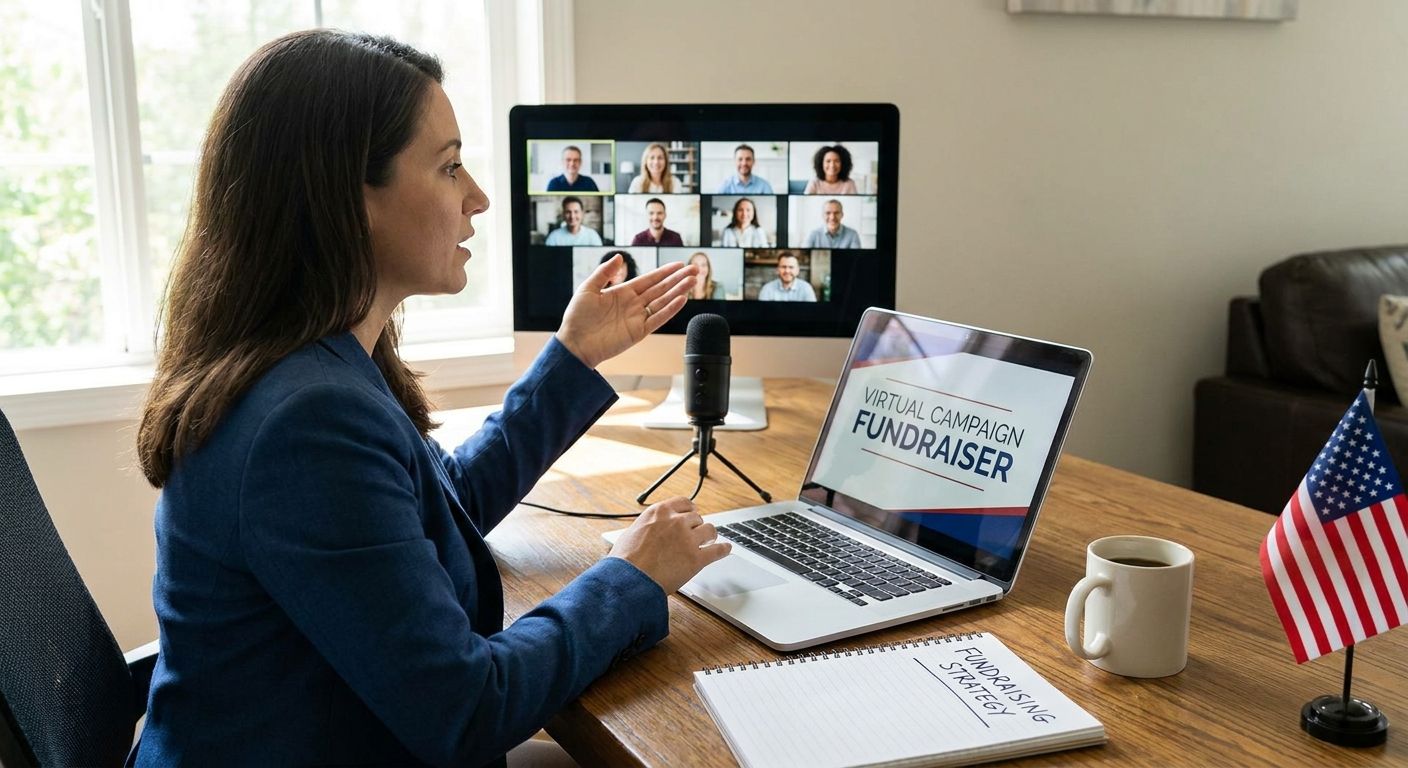 How to run a virtual fundraiser for a political campaign