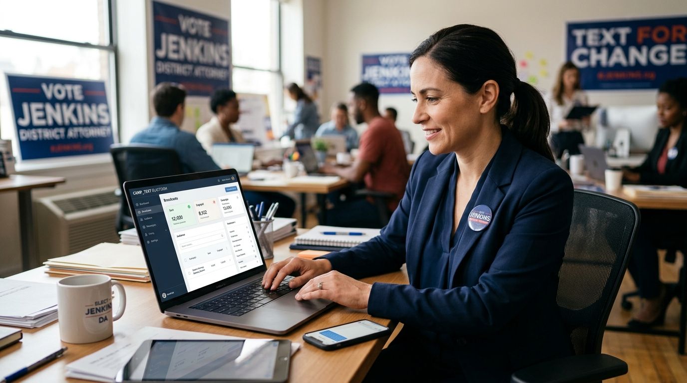 Texting platform for district attorney campaigns