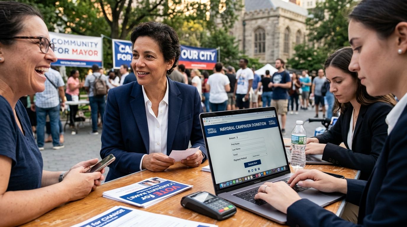 Web forms for mayoral campaign donation pages